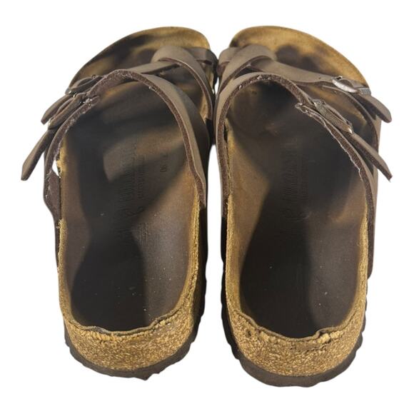 Birkenstock Women’s Mayari Leather Habana Brown Sandals Women’s Size 10 - Picture 7 of 10